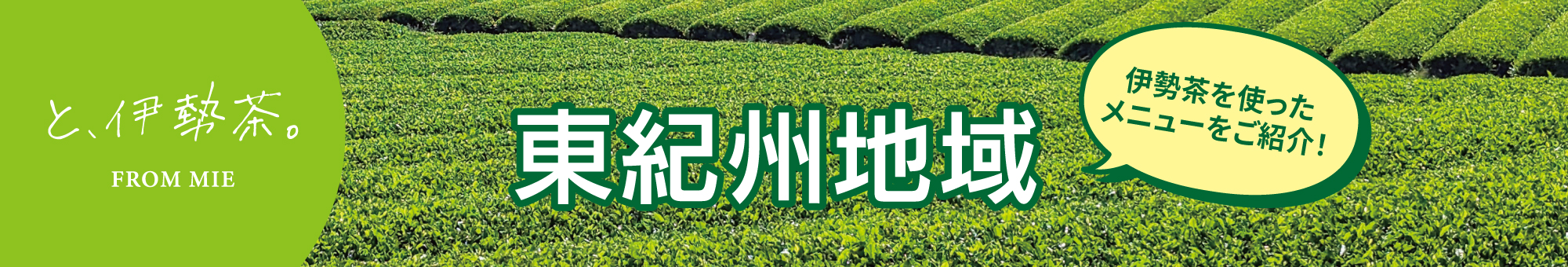 伊勢茶利用加速化キャンペーン開催！東紀州地域