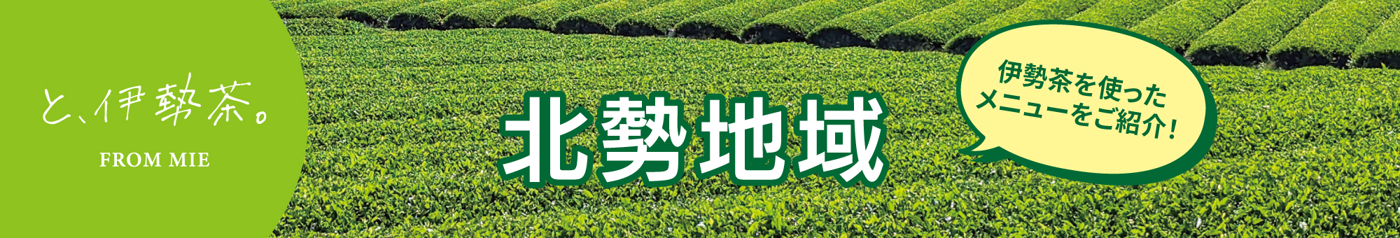 伊勢茶利用加速化キャンペーン開催！北勢地域