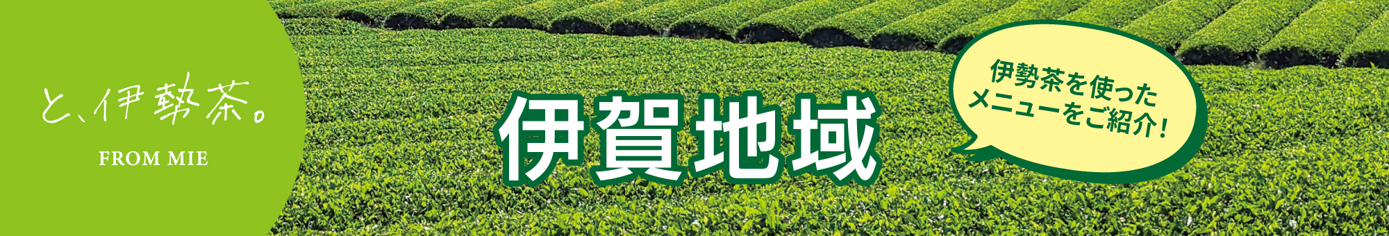 伊勢茶利用加速化キャンペーン開催！伊賀地域